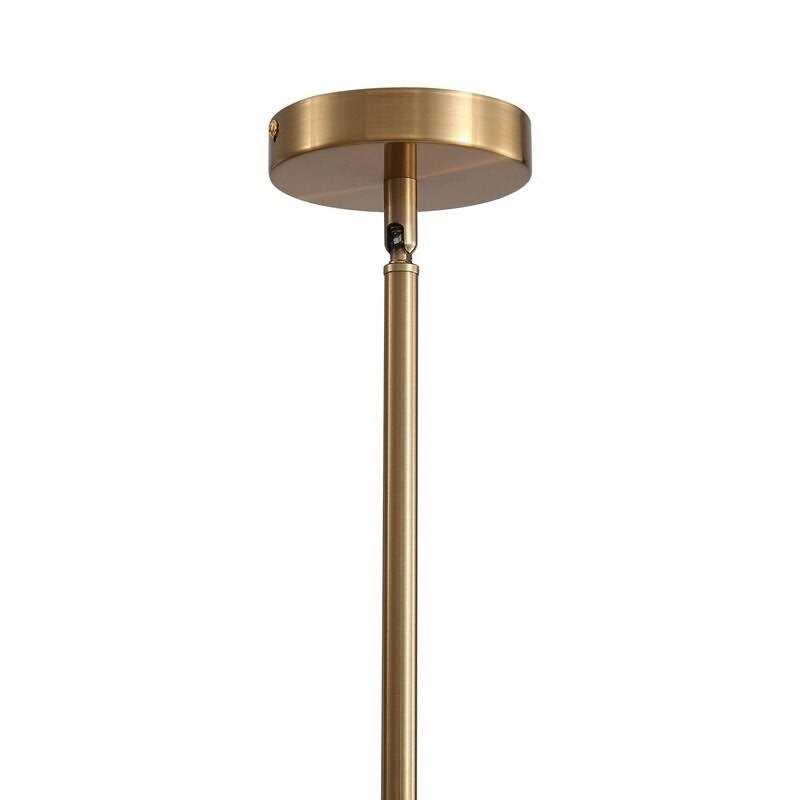 40 in. Linear Modern Chandelier 16-Light Brass Sputnik Chandelier with Globe Frosted Glass for Dining Room - Image 3
