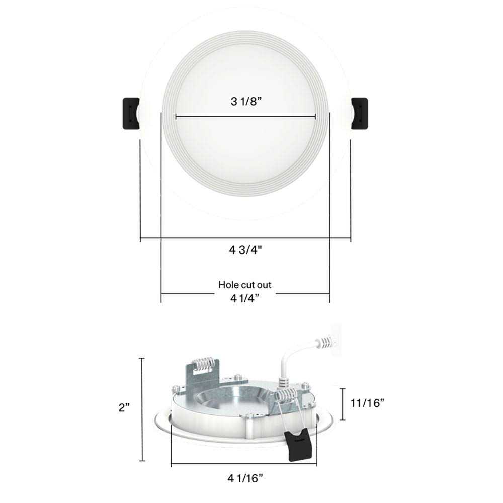 RAB Lighting WFRL4R99FA120WB 4 Round Edge-Lit LED Wafer - Image 2