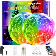 150ft LED Strip Lights, Hedynshine RGB Color Changing by 40key Remote and Phone