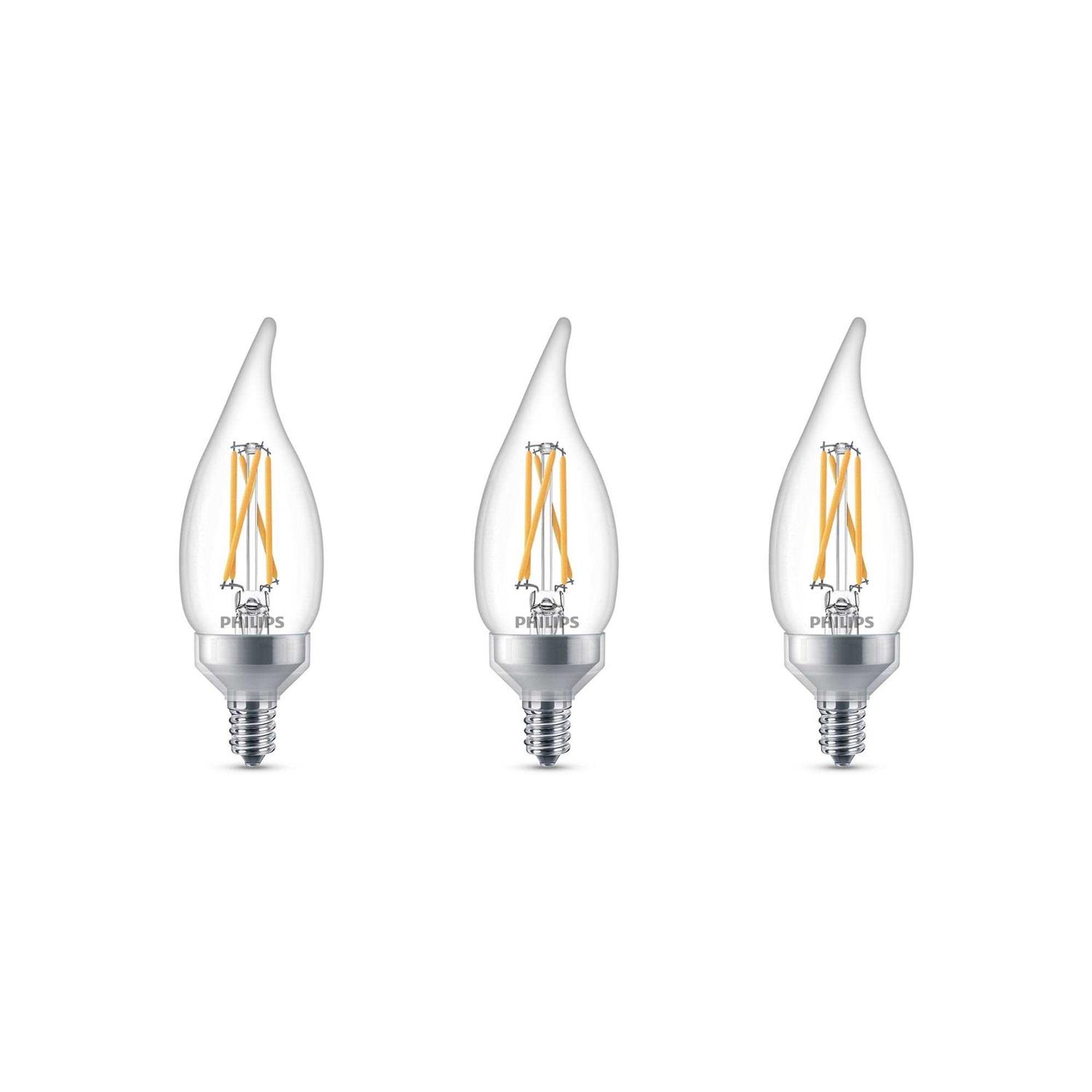 Philips Ultra Definition BA11 Candelabra LED Decorative Light Bulb - Image 2