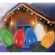 Northlight Set of 25 Opaque Multi-Color C7 Patio Christmas Lights