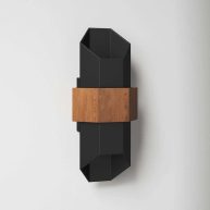 AllModern Betton Matte Black 1 Bulb Integrated LED Outdoor Armed Sconce