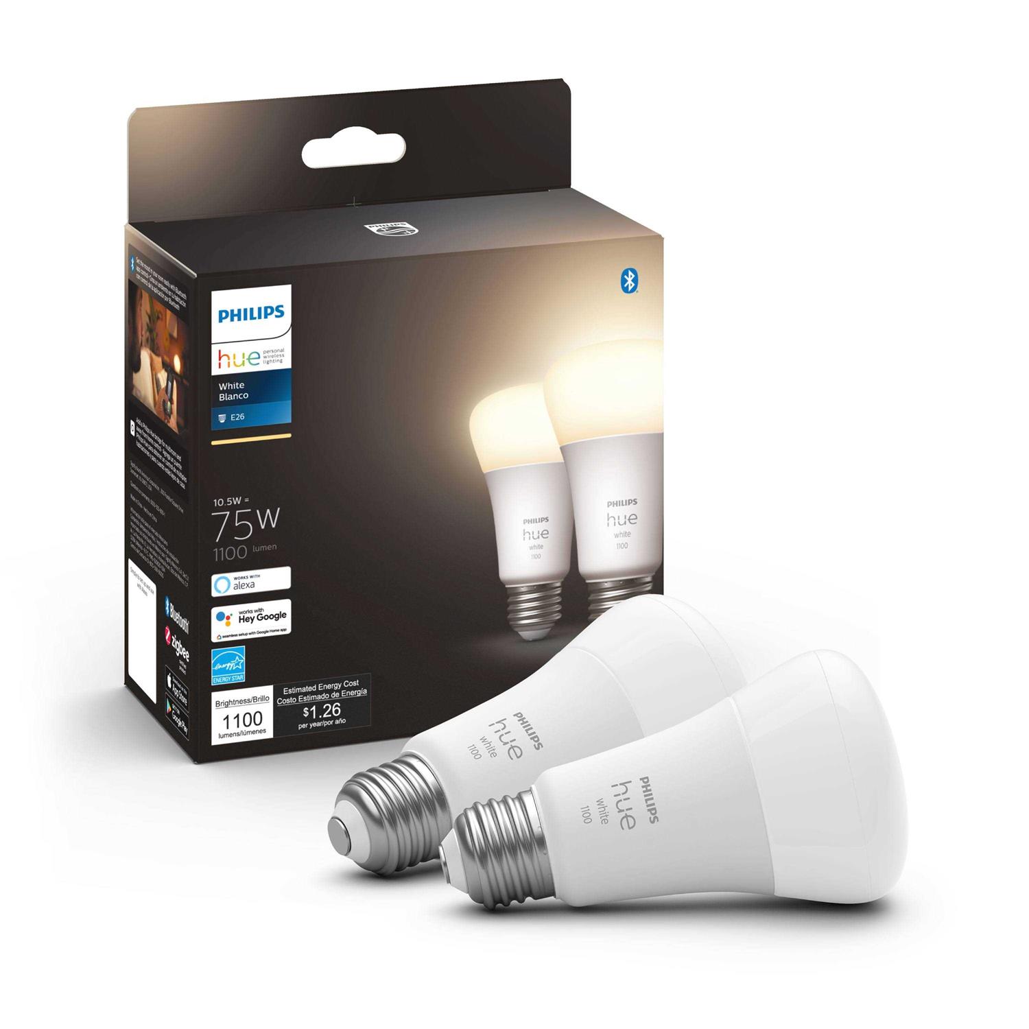 Philips Hue Hue A19 White Smart Bulb