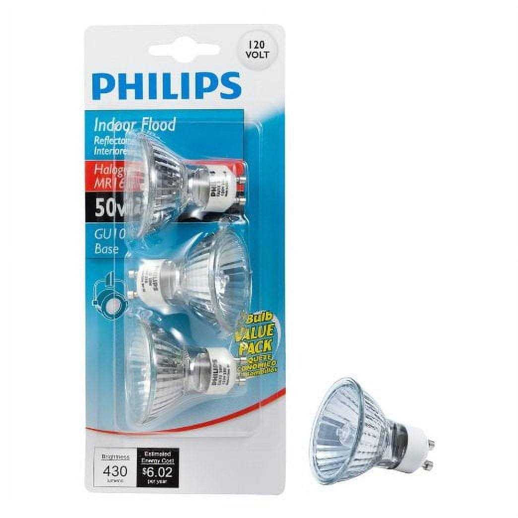Philips 415794 Indoor Flood 50-Watt MR16 GU10 Base 120-Volt Light Bulb
