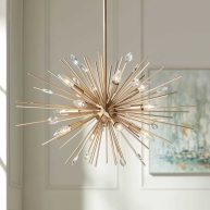 Possini Euro Design Janae Plated Gold Chandelier 29 1/2 Wide Modern Sputnik 12-Light Fixture for Dining Room House Foyer Kitchen Island Entryway