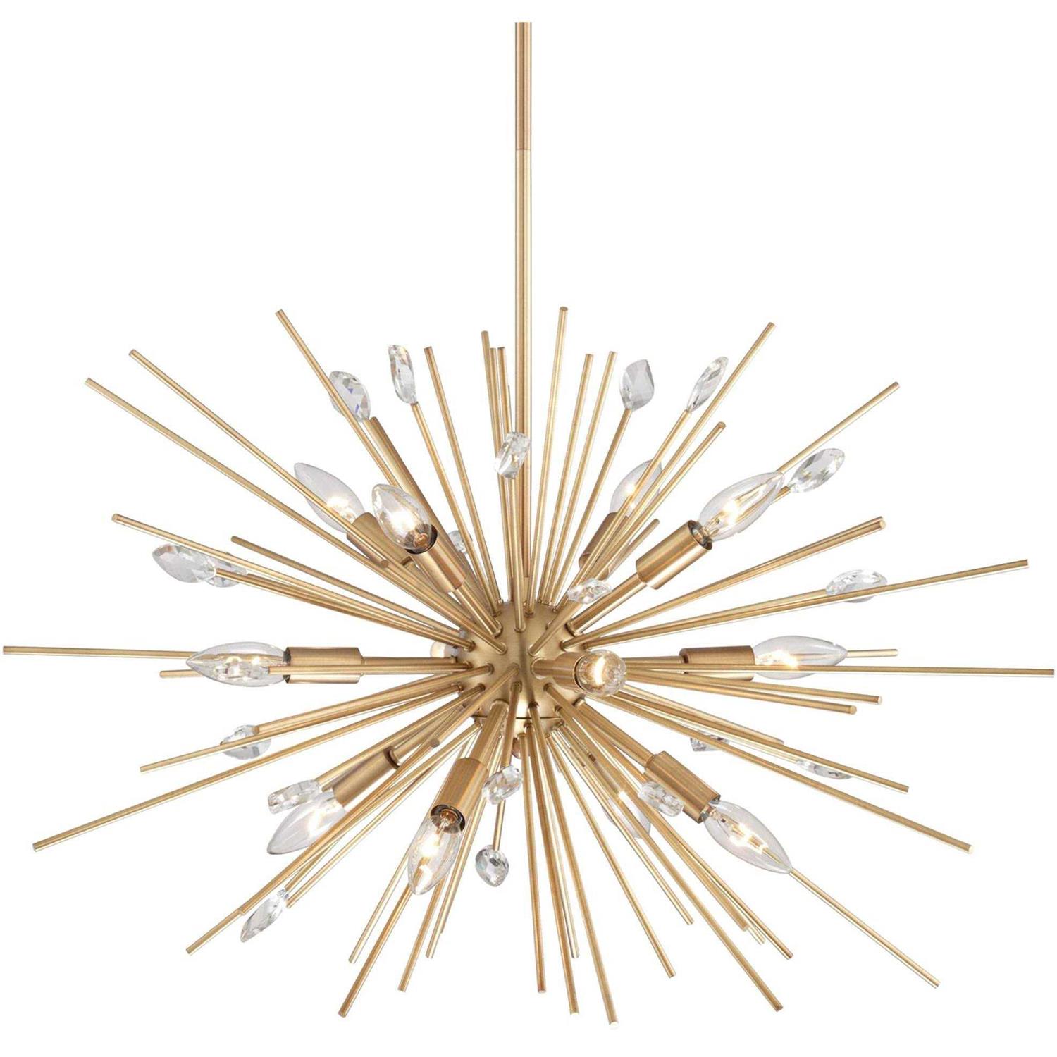 Possini Euro Design Janae Plated Gold Chandelier 29 1/2 Wide Modern Sputnik 12-Light Fixture for Dining Room House Foyer Kitchen Island Entryway - Image 5