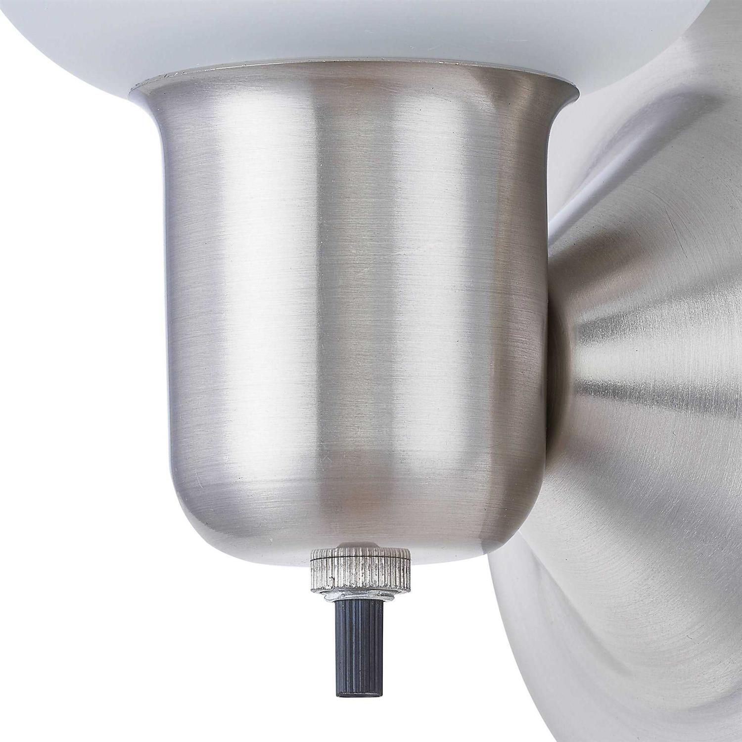 Portfolio 4.52-in W 1-Light Brushed Nickel Wall Sconce FB18-070C - Image 4