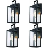PIA RICCO 4 Pack 1-Light Outdoor Wall Sconce