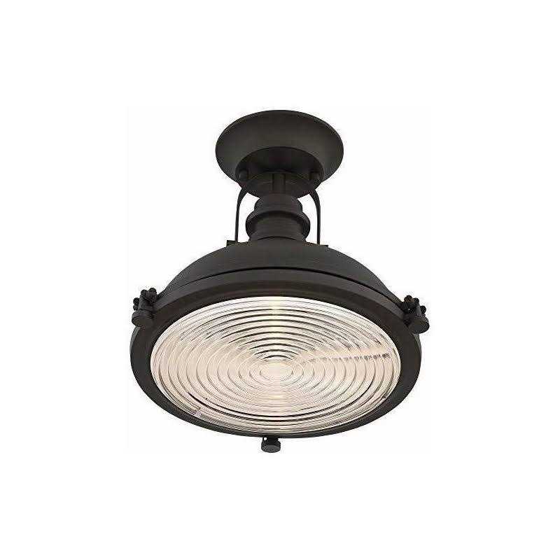 Possini Euro Design Possini Euro Verndale 11 3/4 Wide Bronze Industrial Ceiling Light - Image 4