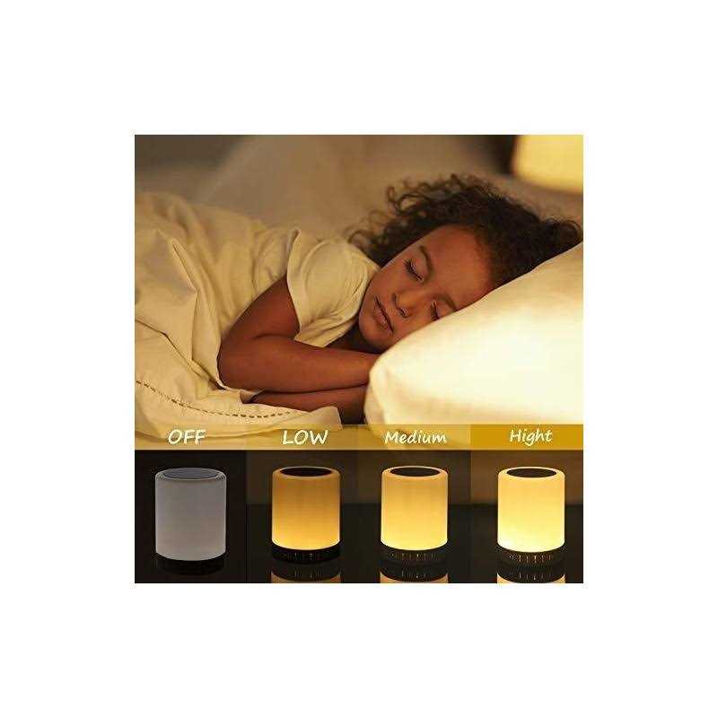 ragzan touch control beside lamp with bluetooth speaker-colors outdoor table lamp with smart touch control for party/room.gif - Image 3