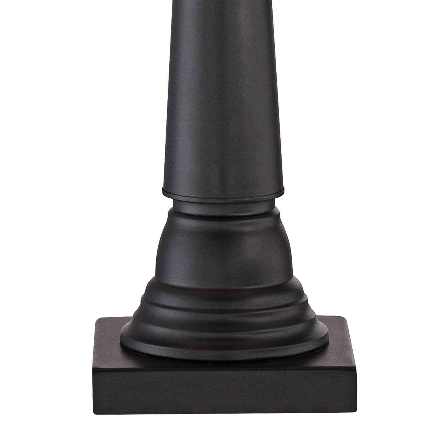 360 Lighting Dolbey Rustic Farmhouse Table Lamps 28 Tall Set of 2 Bronze White Drum Shade Bedroom Living Room - Image 2