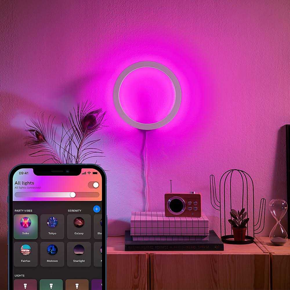 Philips Hue White and Color Ambiance Sana Wall Light - Image 3