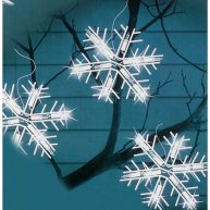 Northlight 100 Clear Twinkling Snowflake Icicle Christmas Lights