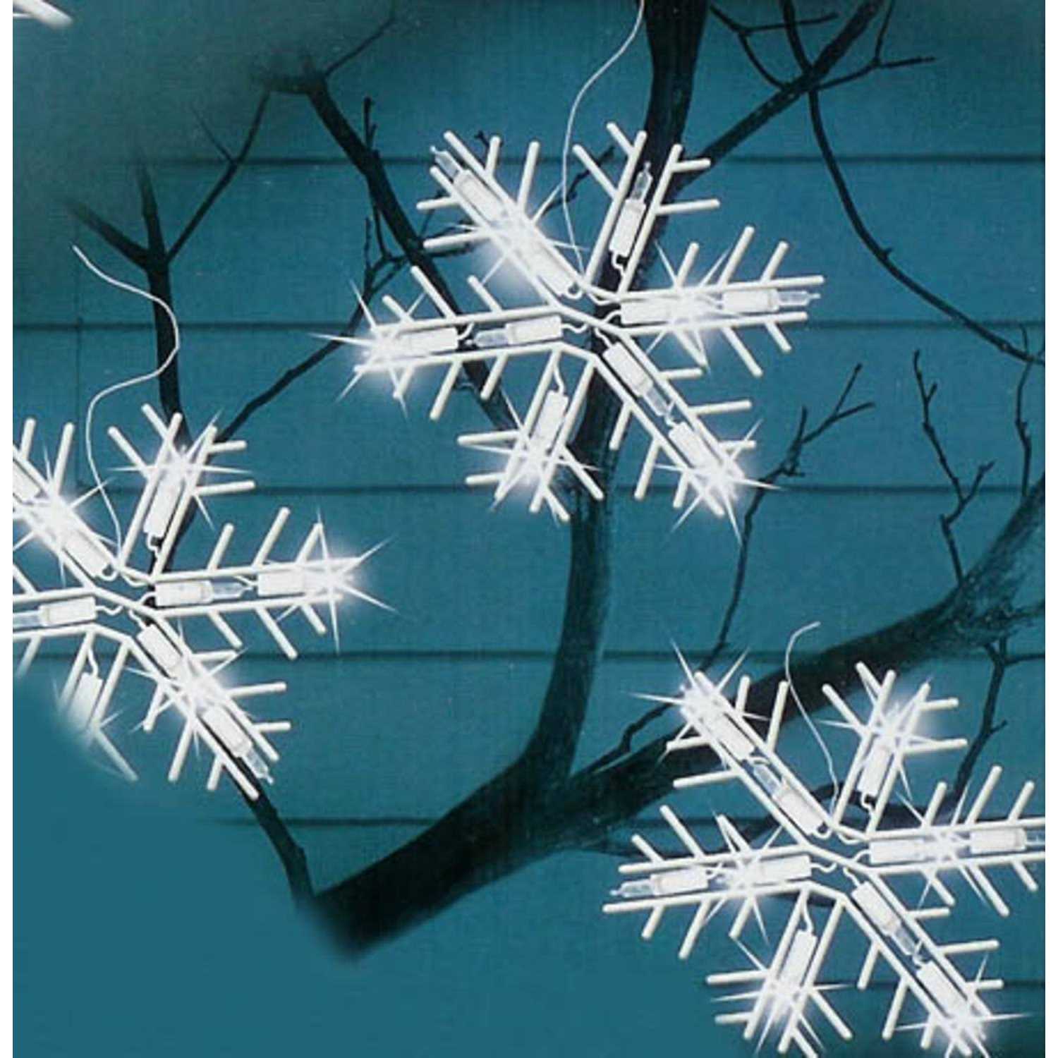 Northlight 100 Clear Twinkling Snowflake Icicle Christmas Lights