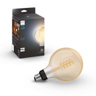 Philips Hue Smart G40 Filament LED Bulb White Ambiance Warm-to-Cool White