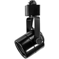 PLT Track Light Fixture Cylinder Black MR16 GU10 Base Operates up to 50 Watt Max 10051