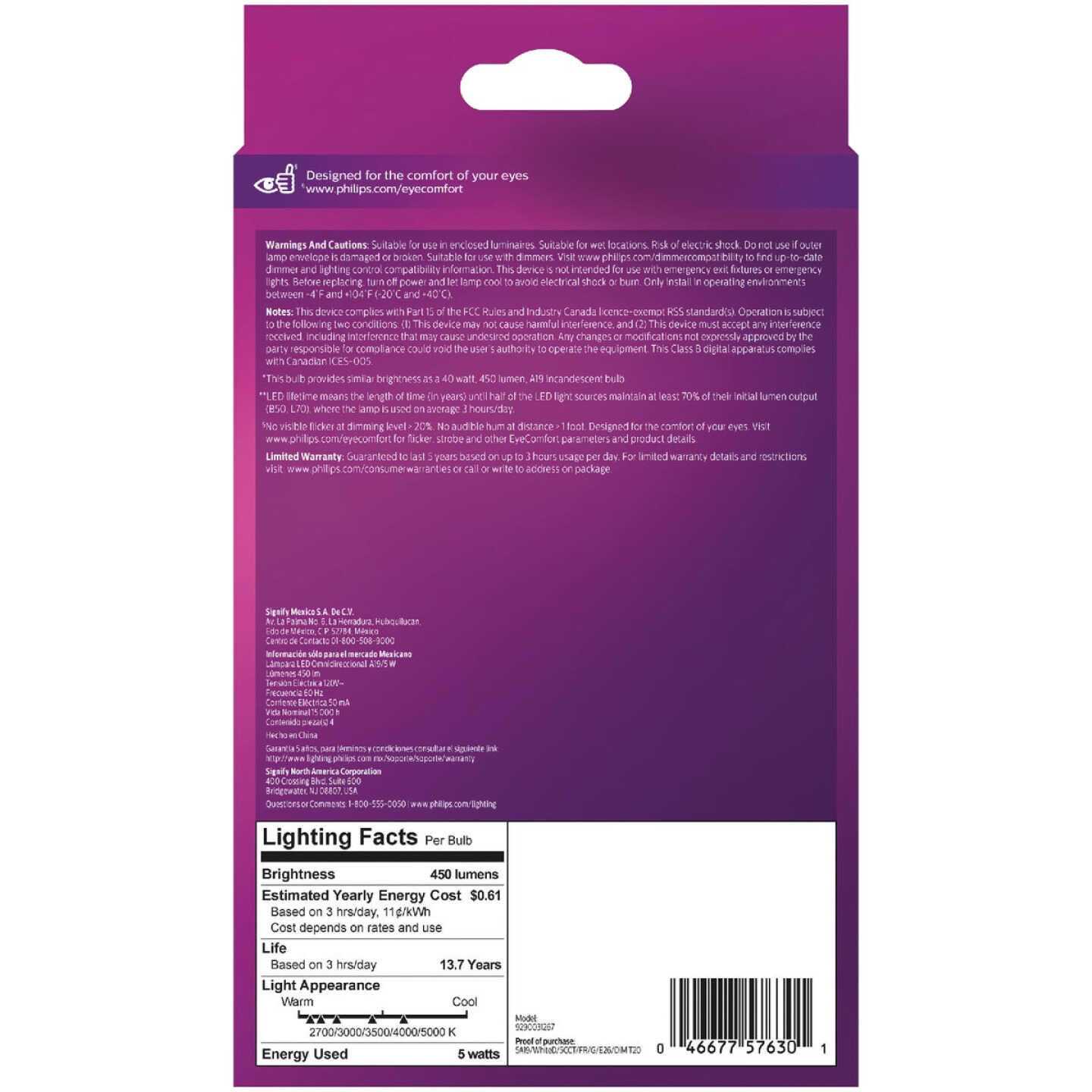 Philips A19 LED Light Bulb - Image 2