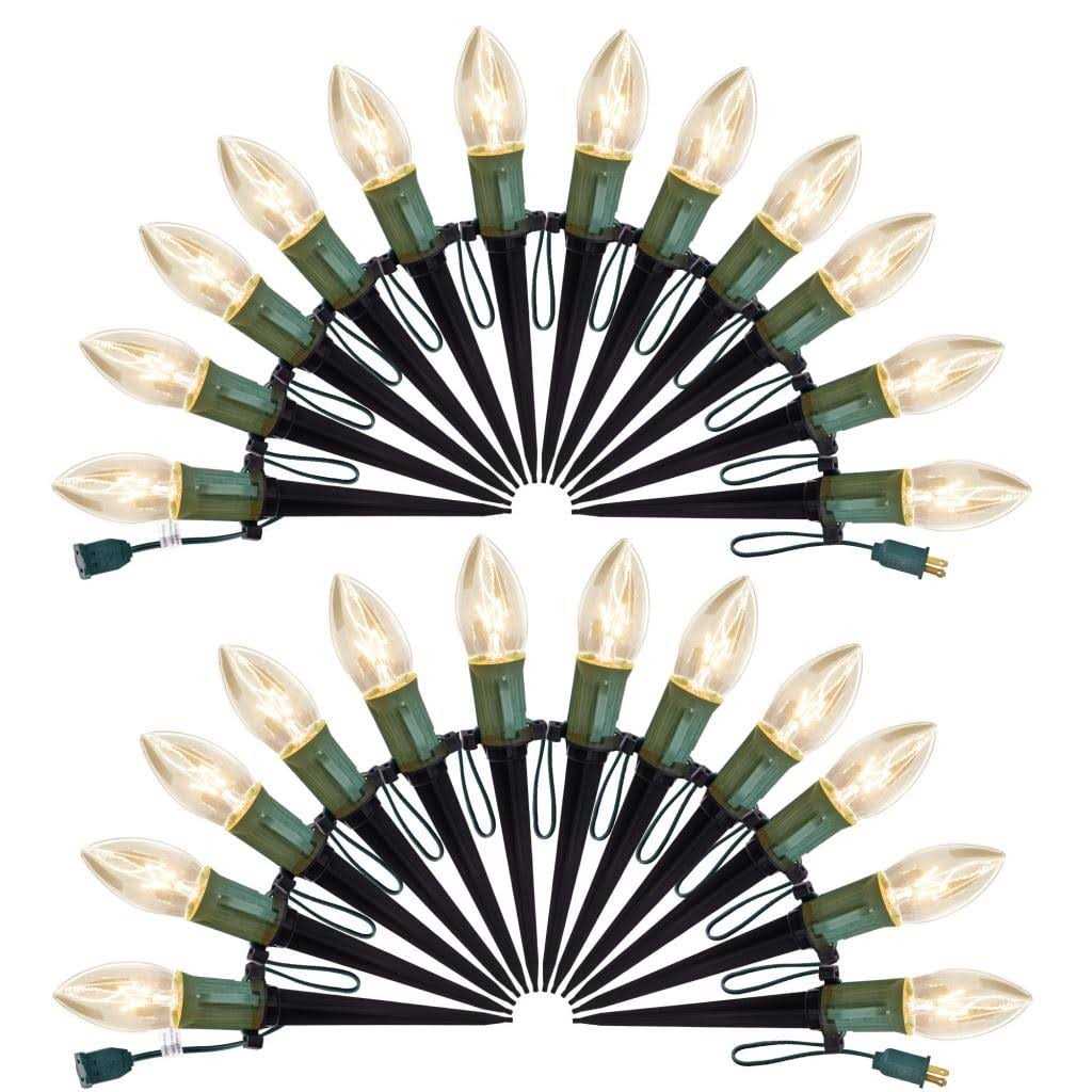 Presence C9 Christmas Pathway Lights Outdoor 30.75 FT Sidewalk Lights with Marker Stakes - Image 5