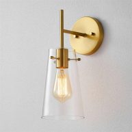 1 Light Dimmable Armed Sconce Kawoti