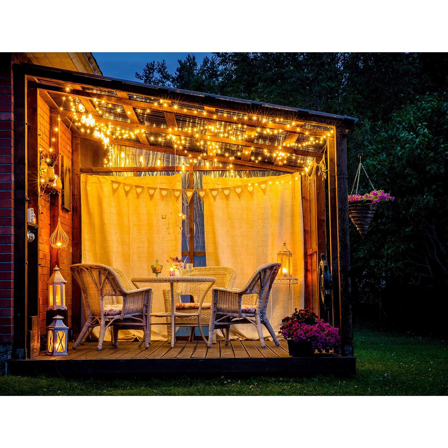 612 Vermont 100 Clear Christmas Lights on White Wire UL Approved for Indoor/Outdoor Use - Image 2