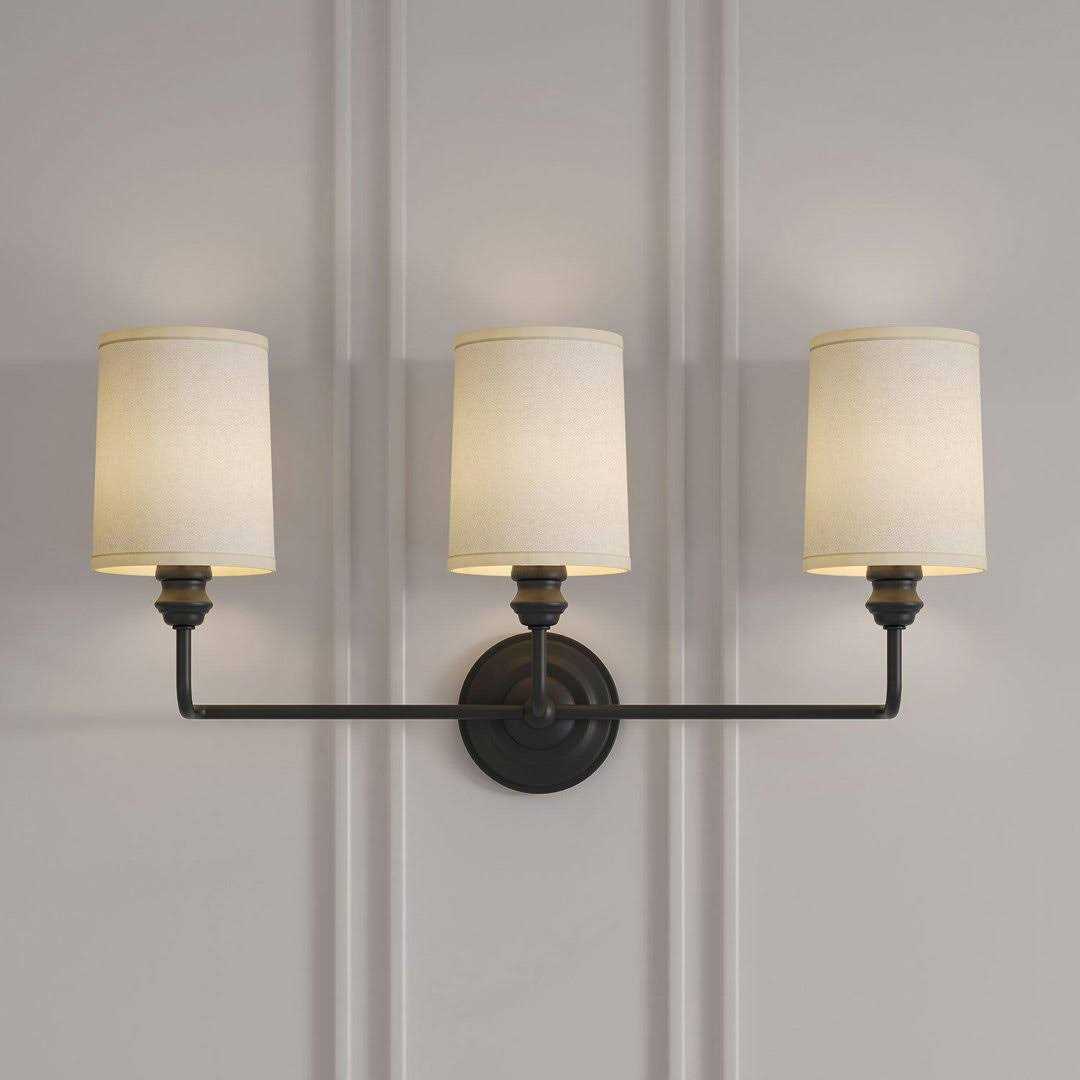Poplin 3 Light 22 Wide Bathroom Vanity Light Signature Hardware - Image 3