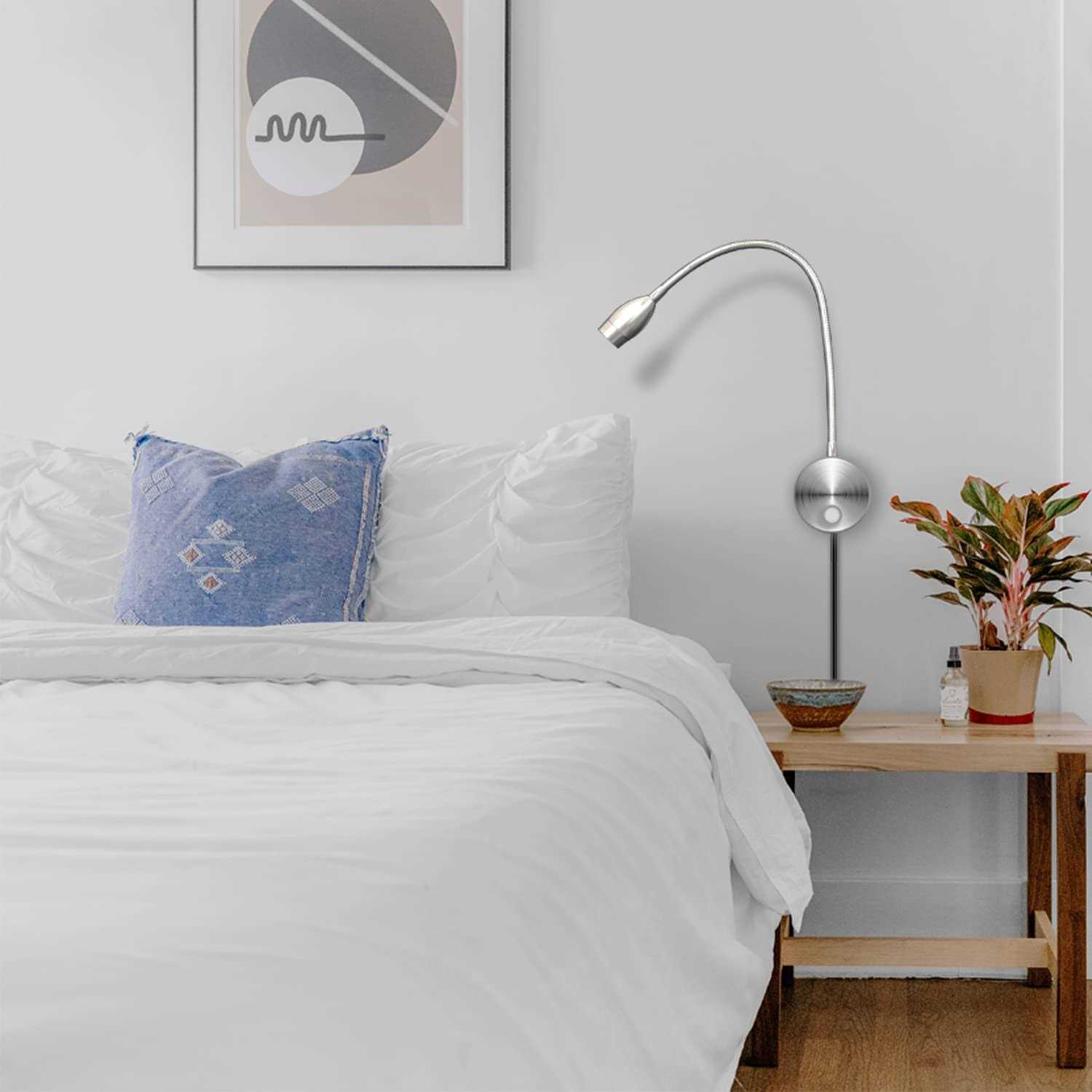 Adust Bedside Reading Light Bed Reading Light Headboard Reading Lamp - Image 4