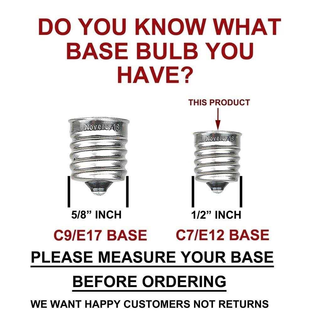 Novelty Lights 25 Pack C7 Twinkle Outdoor String Light Christmas Replacement Bulbs - Image 5