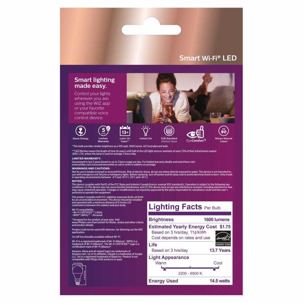 Philips Smart LED 100-Watt A21 General Purpose Light Bulb - Image 2