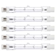 Simba Lighting Halogen R7s 78mm 120v T3 J Type Double Ended Bulbs, 5-Pack