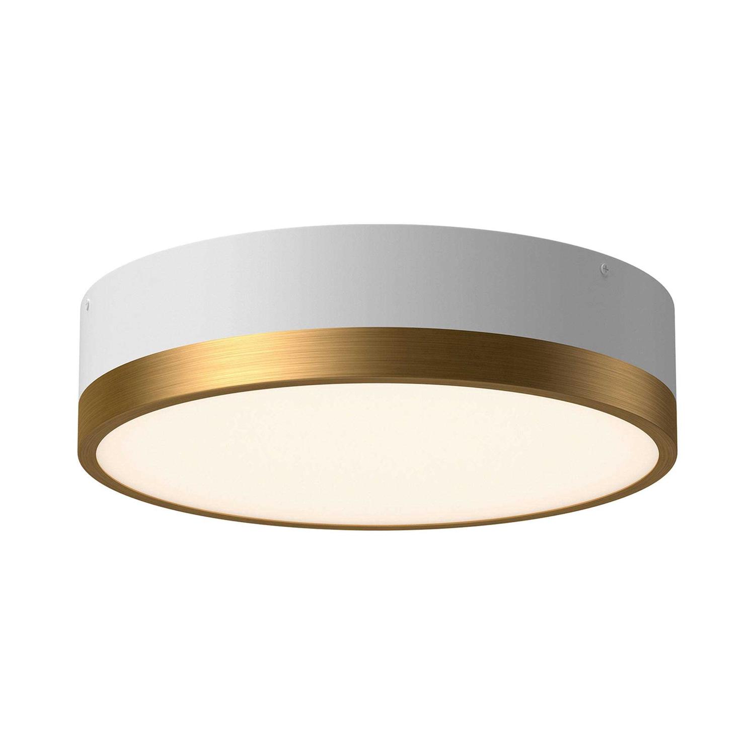 Alora Mood Brisbane Two-Light Flush Mount in Aged Gold/Matte Black FM556212AGMB - Image 2