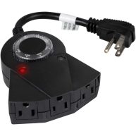 Brightown Outdoor Light Timer Waterproof, 24 Hours Plug in Timer with 2, 4, 6 or 8 Hours Countdown Mode