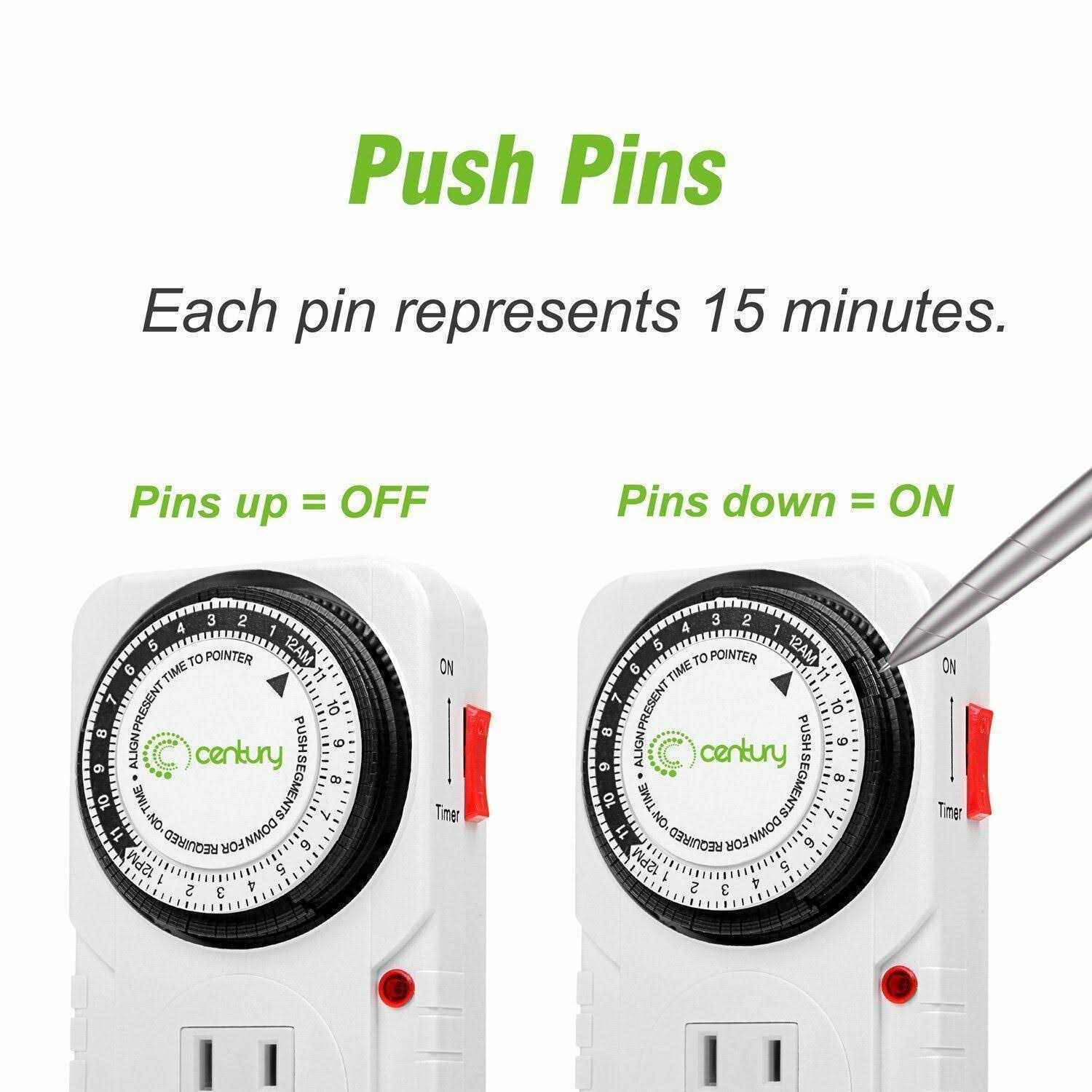 Bn-link 24 Hour Plug-in Mechanical Timer Grounded for Aquarium - Image 4