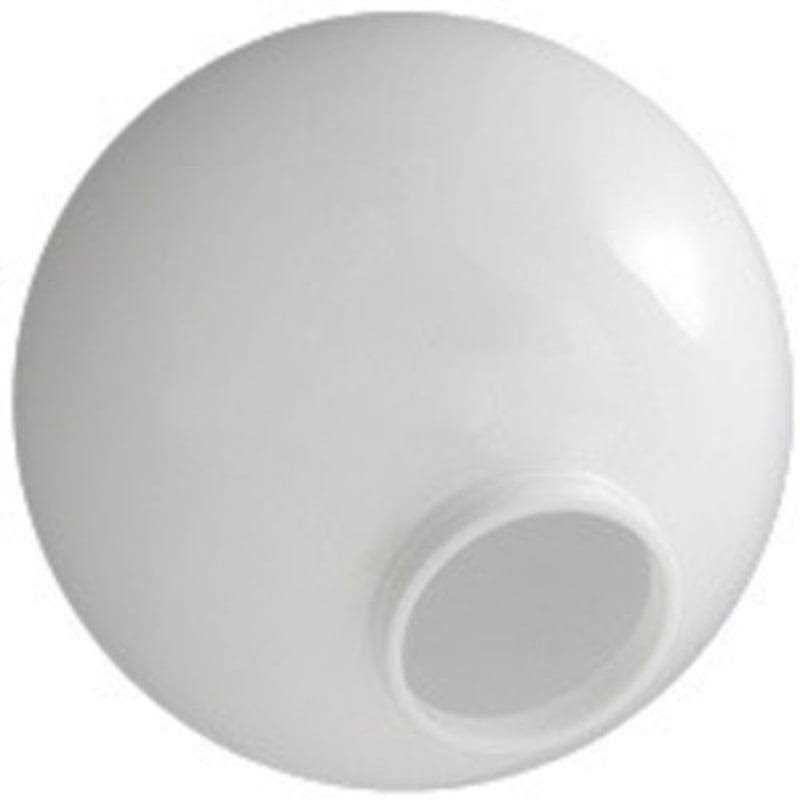 American Made Plastics 12 in. White Acrylic Globe 4 in. Extruded Neck Opening PLAS-12NW4