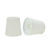 Aspen Creative Small Hardback Empire Shape Chandelier Clip-On Lamp Shade Set