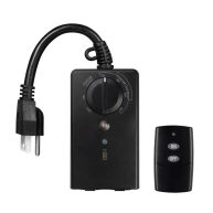 BN-link Outdoor Light Timer Waterproof 15a 24-Hour Plug in Light Sensor Countdown Timer