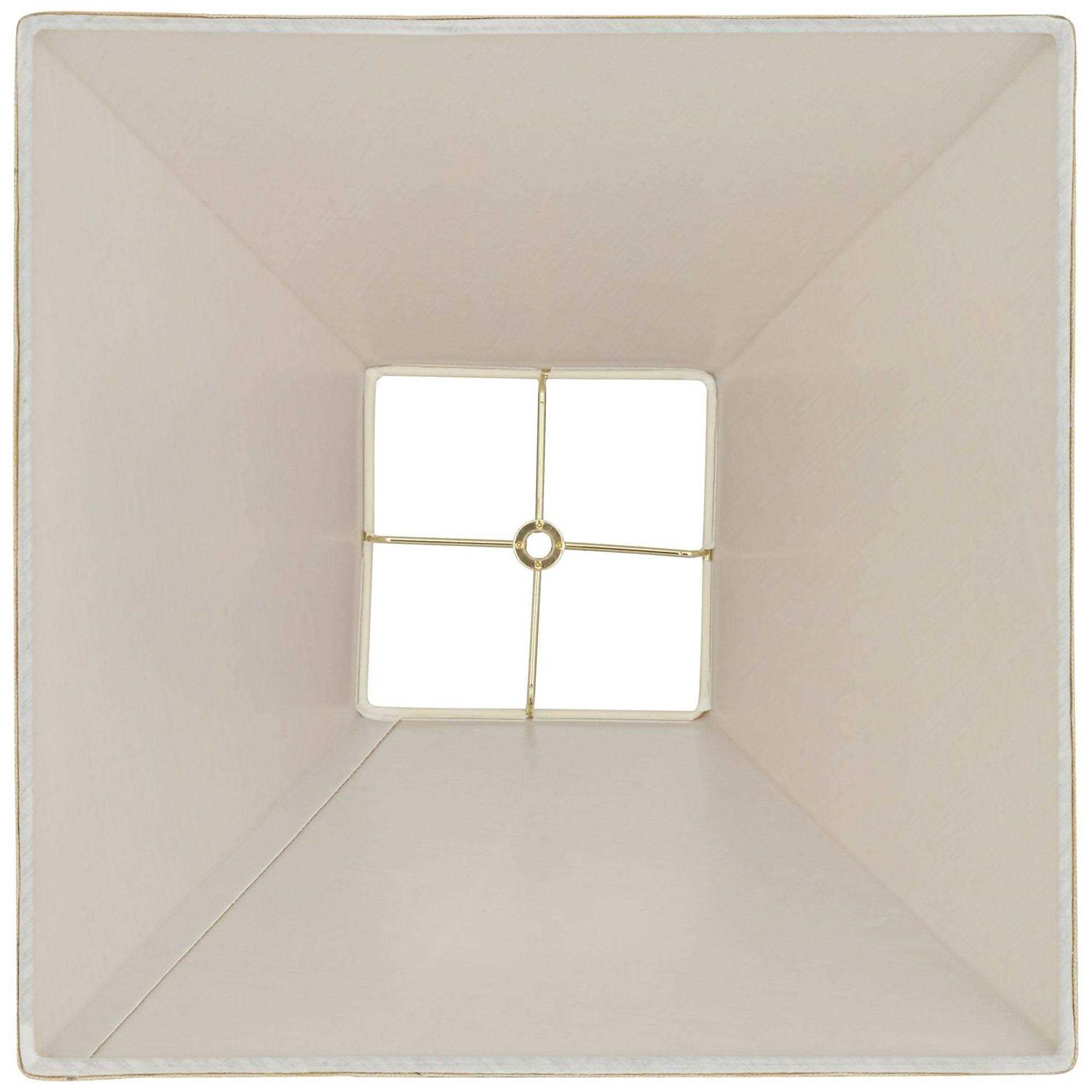 Brentwood Beige Linen Square Lamp Shade 7X17x13 - Image 3