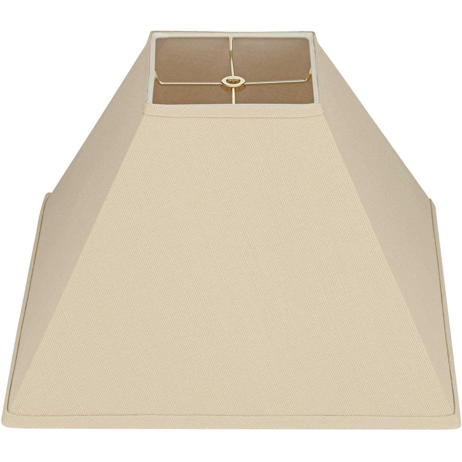 Brentwood Beige Linen Square Lamp Shade 7X17x13 - Image 4