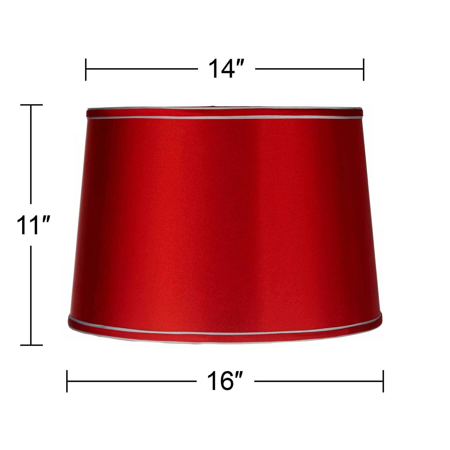 Brentwood Sydnee Satin Drum Lamp Shade 14x16x11 - Image 5