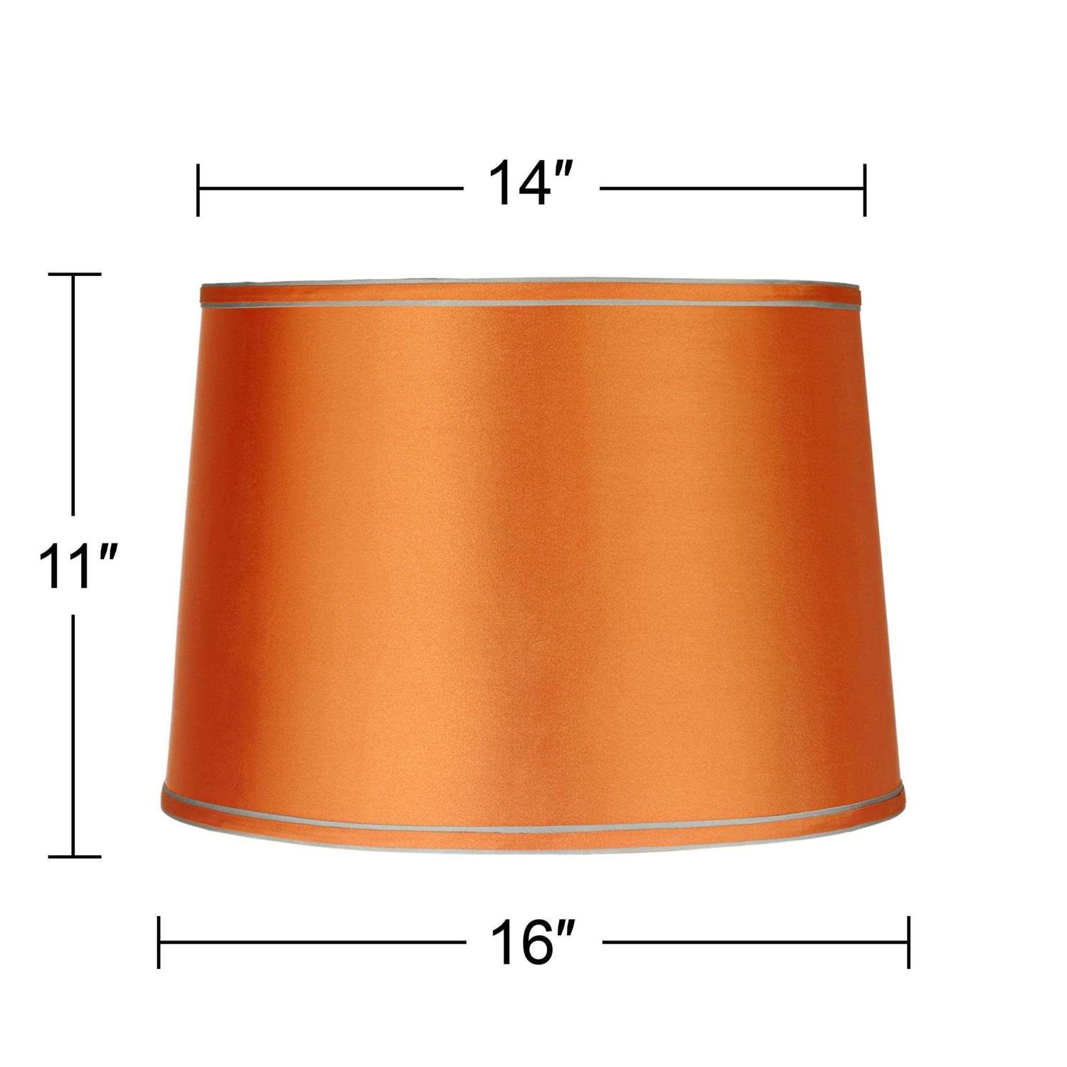 Brentwood Sydnee Satin Drum Lamp Shade 14x16x11 - Image 5