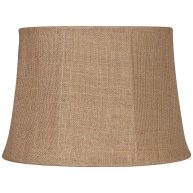 Brentwood Natural Burlap Drum Lamp Shade 10x12x8