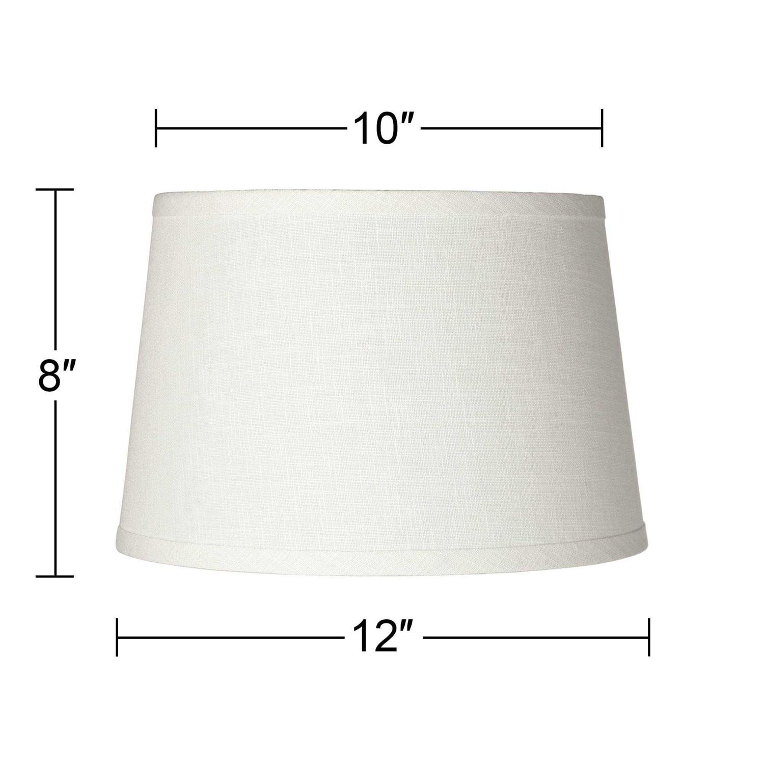 Brentwood Natural Burlap Drum Lamp Shade 10x12x8 - Image 4