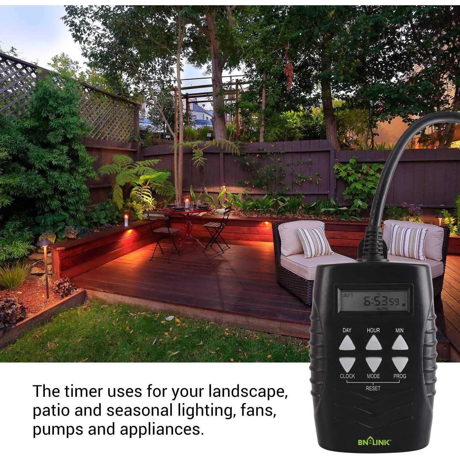 BN-LINK 7 Day Outdoor Heavy Duty Digital Programmable Timer BND/U78 - Image 3