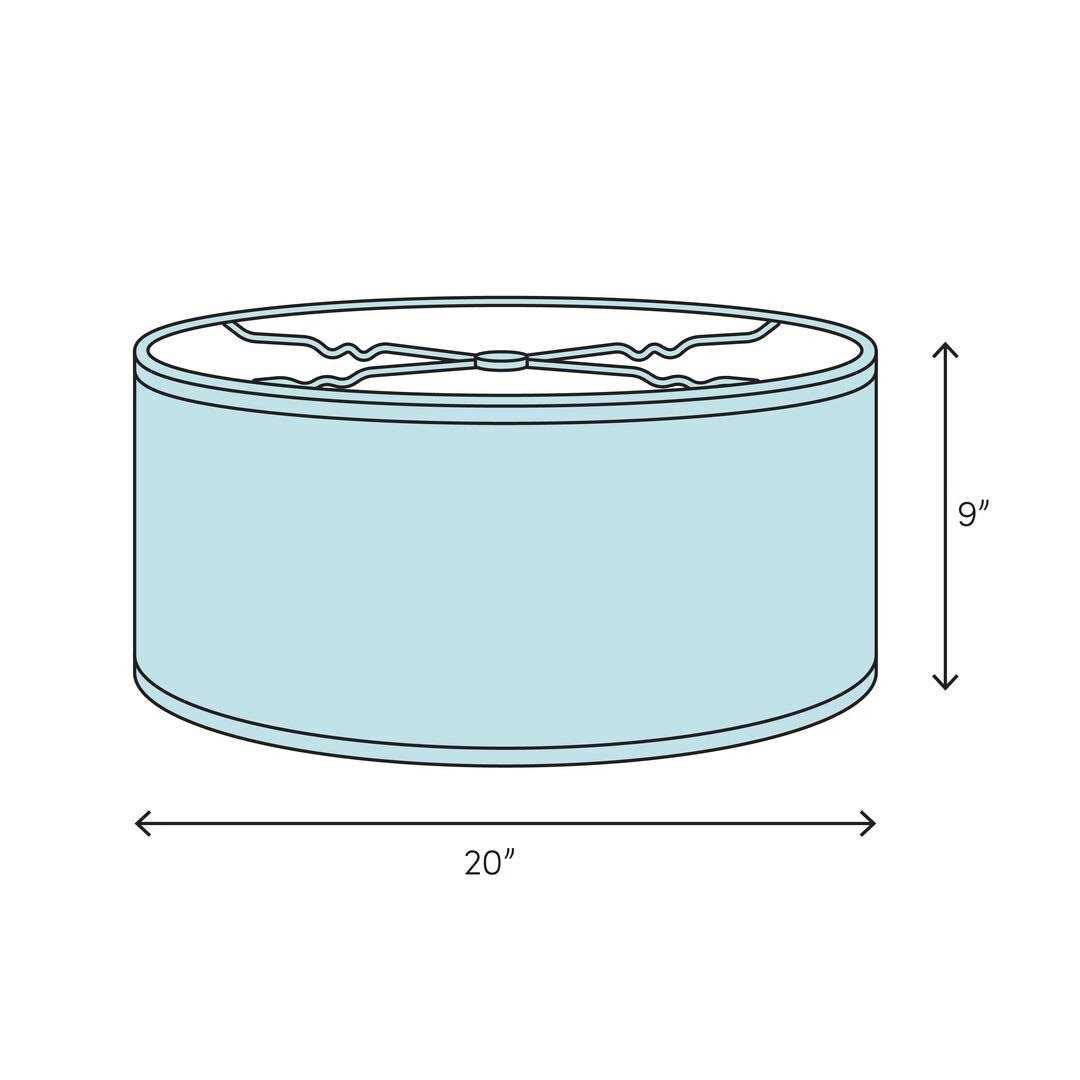 9 H Drum Pendant Shade Volume Lighting - Image 2