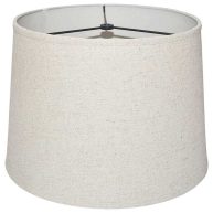 At Home Beige Linen Table Lamp Shade