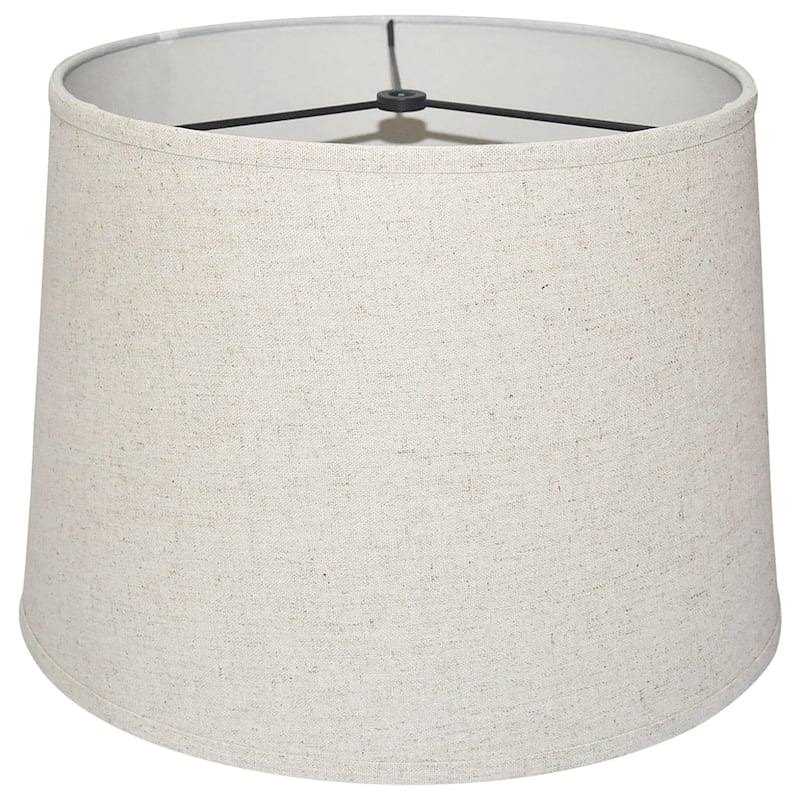At Home Beige Linen Table Lamp Shade