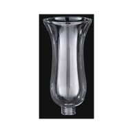 B&P Lamp 1 5/8 inch X Clear Hurricane Shade