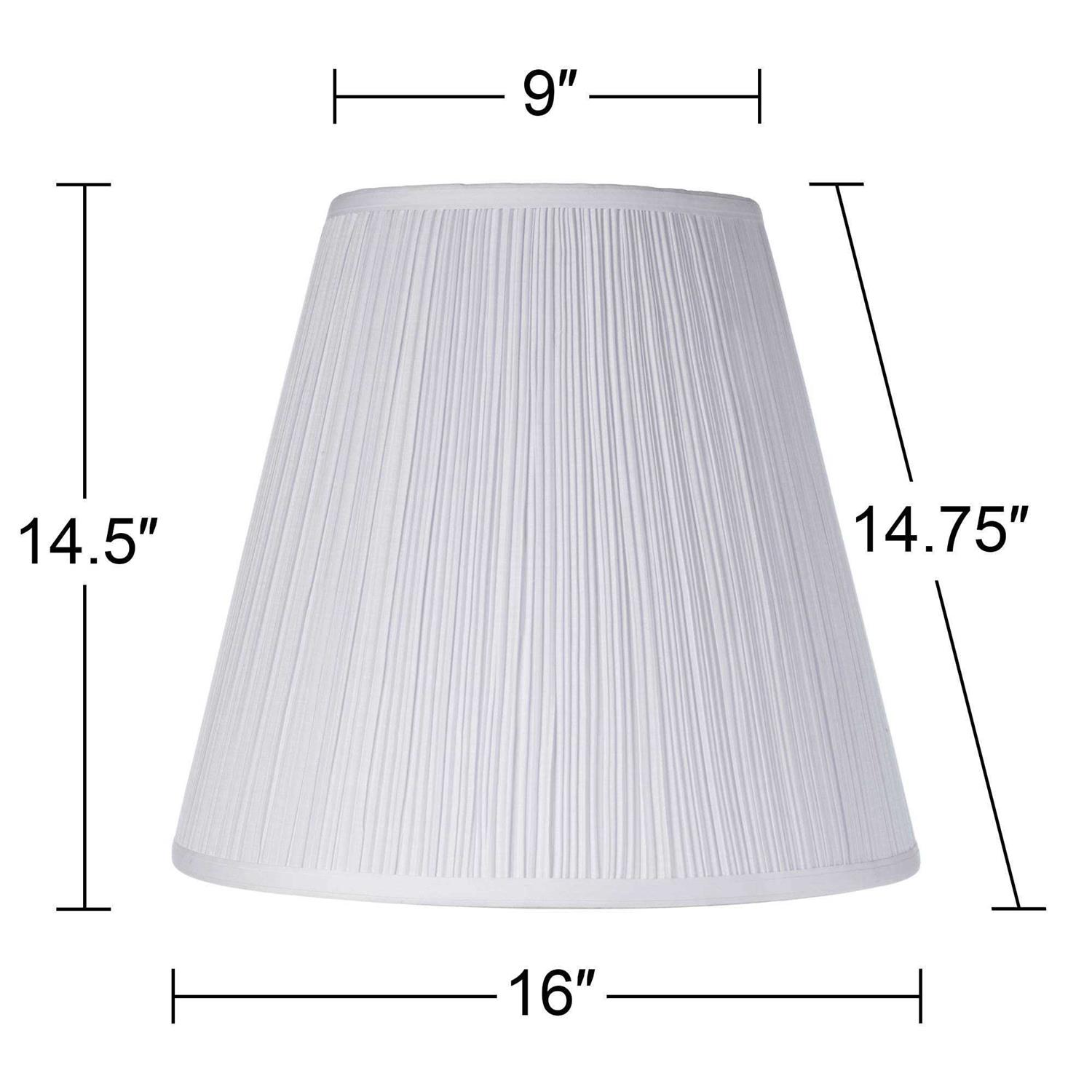 Brentwood Collection Empire Mushroom Pleated Lamp Top x Bottom x High Replacement - Image 5