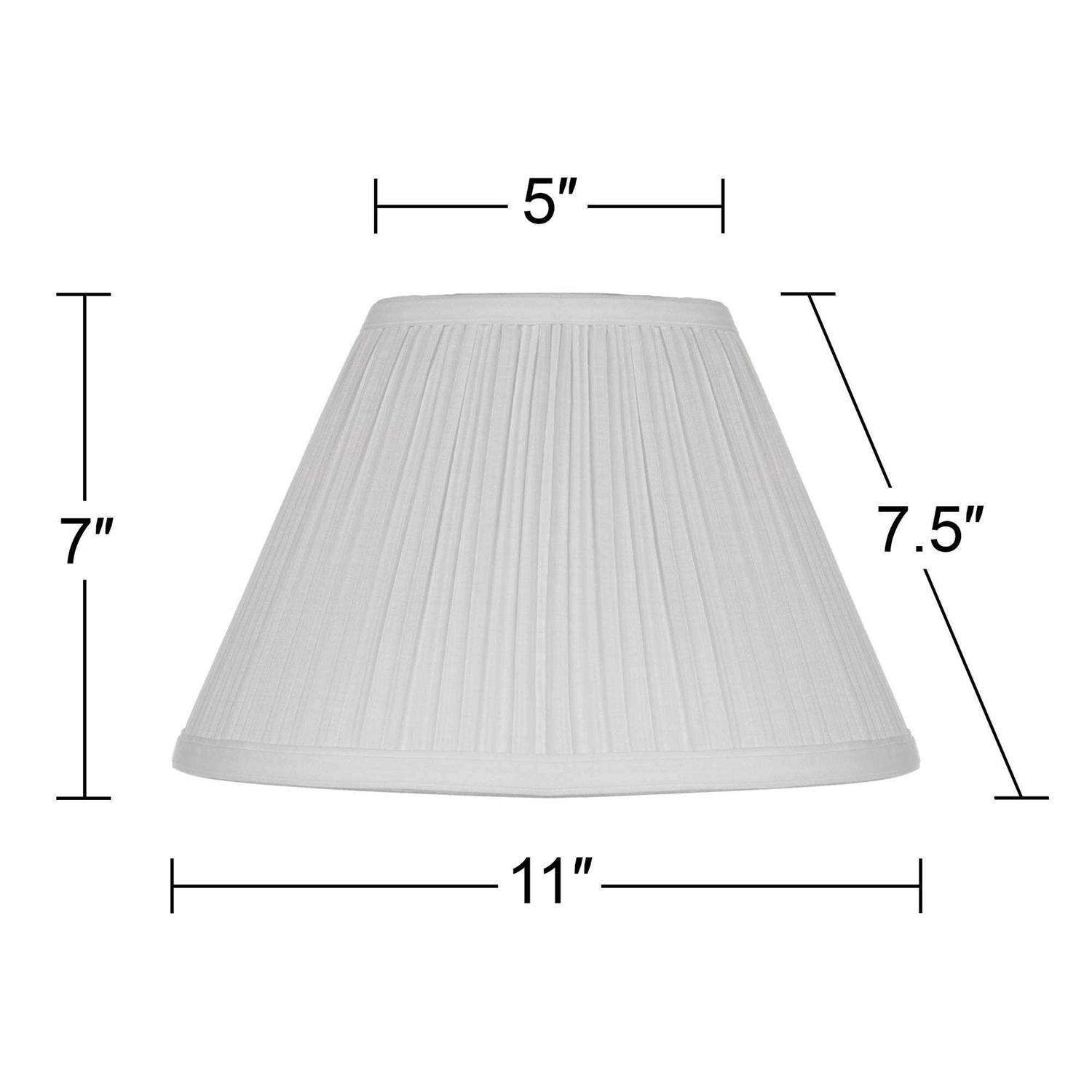 Brentwood Collection Empire Mushroom Pleated Lamp Top x Bottom x High Replacement - Image 2