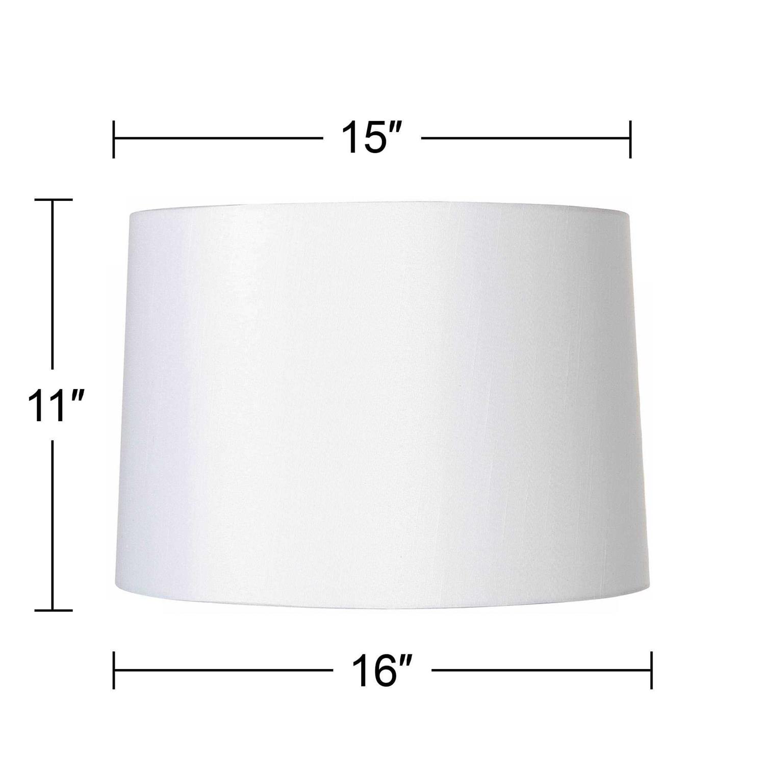 Brentwood White Fabric Hardback Lamp Shade - Image 3