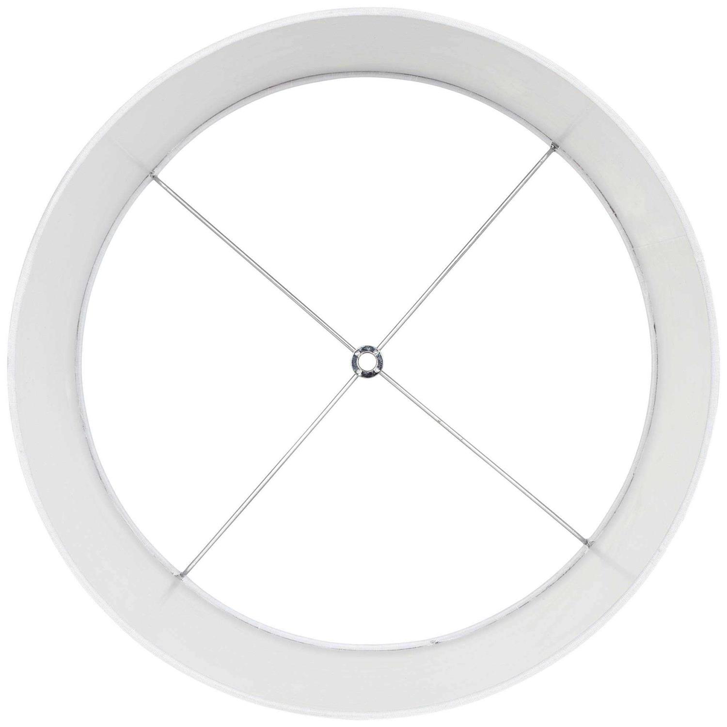 Brentwood White Fabric Hardback Lamp Shade - Image 4